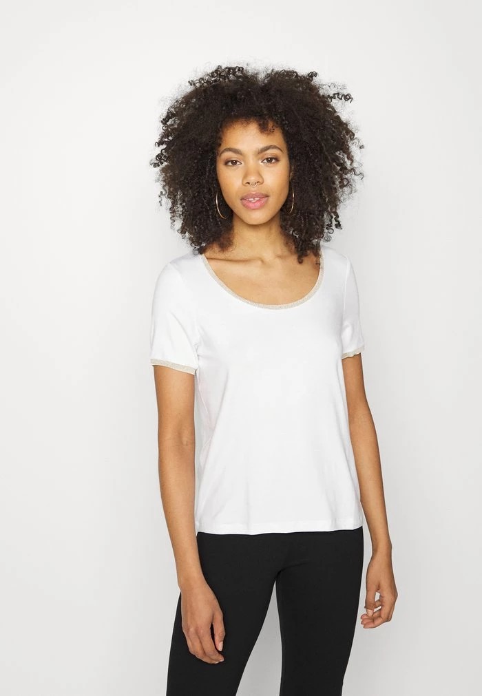 T-Shirt ANNA FIELD Anna Field Basic T-shirt Blanche Femme | TKI-3705234